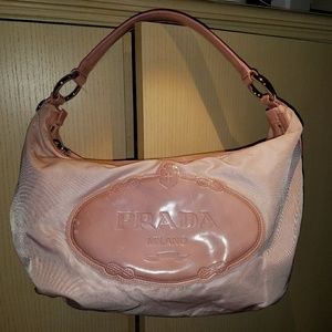 PRADA BLUSH HOBO BAG